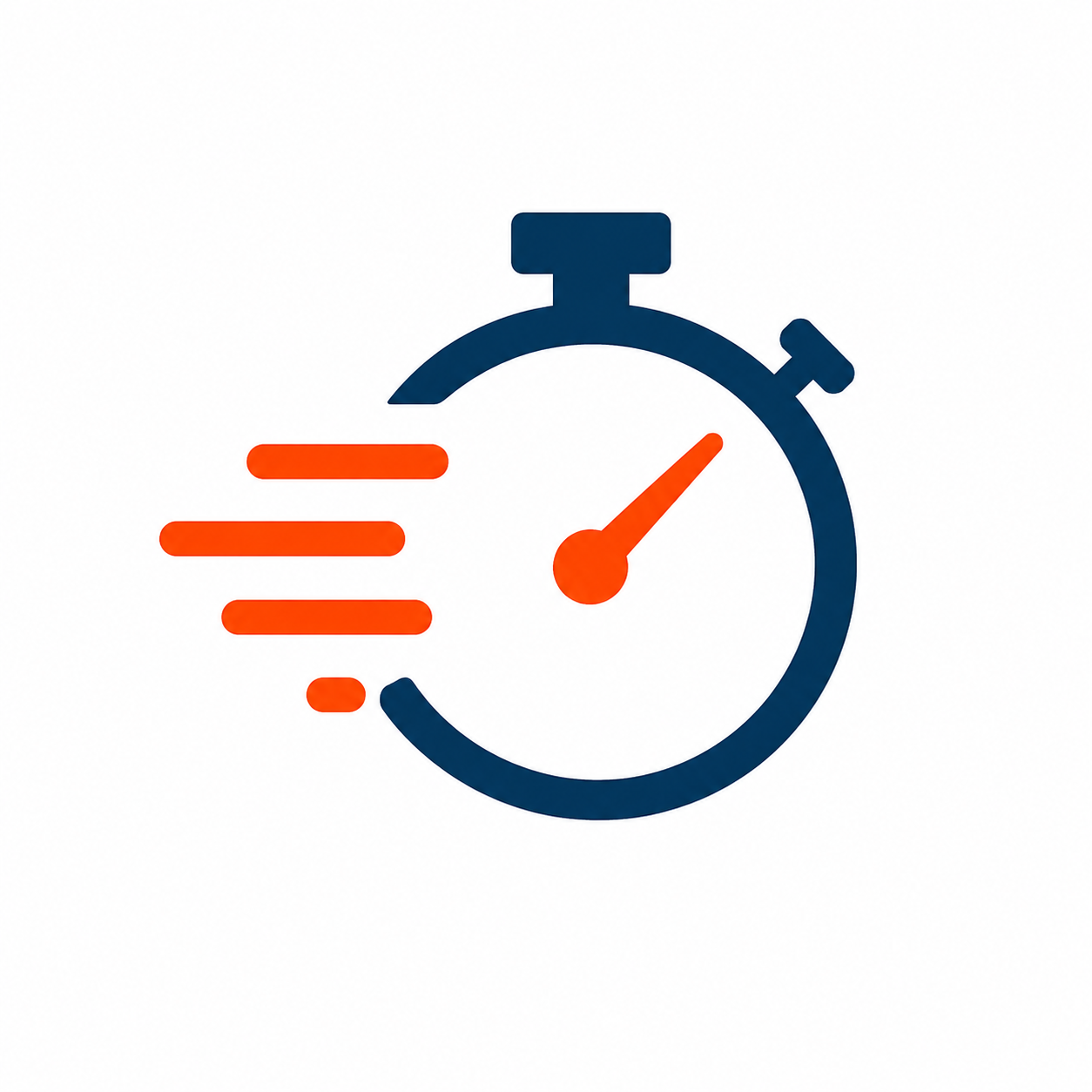 Fast response icon representing speed, reliability, and same-day garage door service.