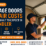 A repair technician assessing a garage door in Chandler, Arizona