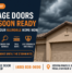 A garage door reinforced against stormy weather in Glendale, Arizona